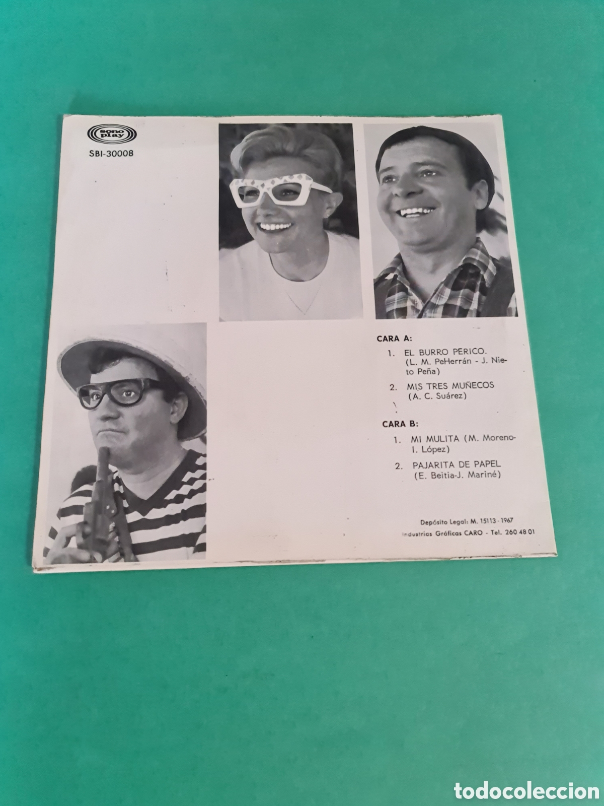 Discos de vinilo: Single Locomotora Valentina y el Capitan Tan. - Foto 4