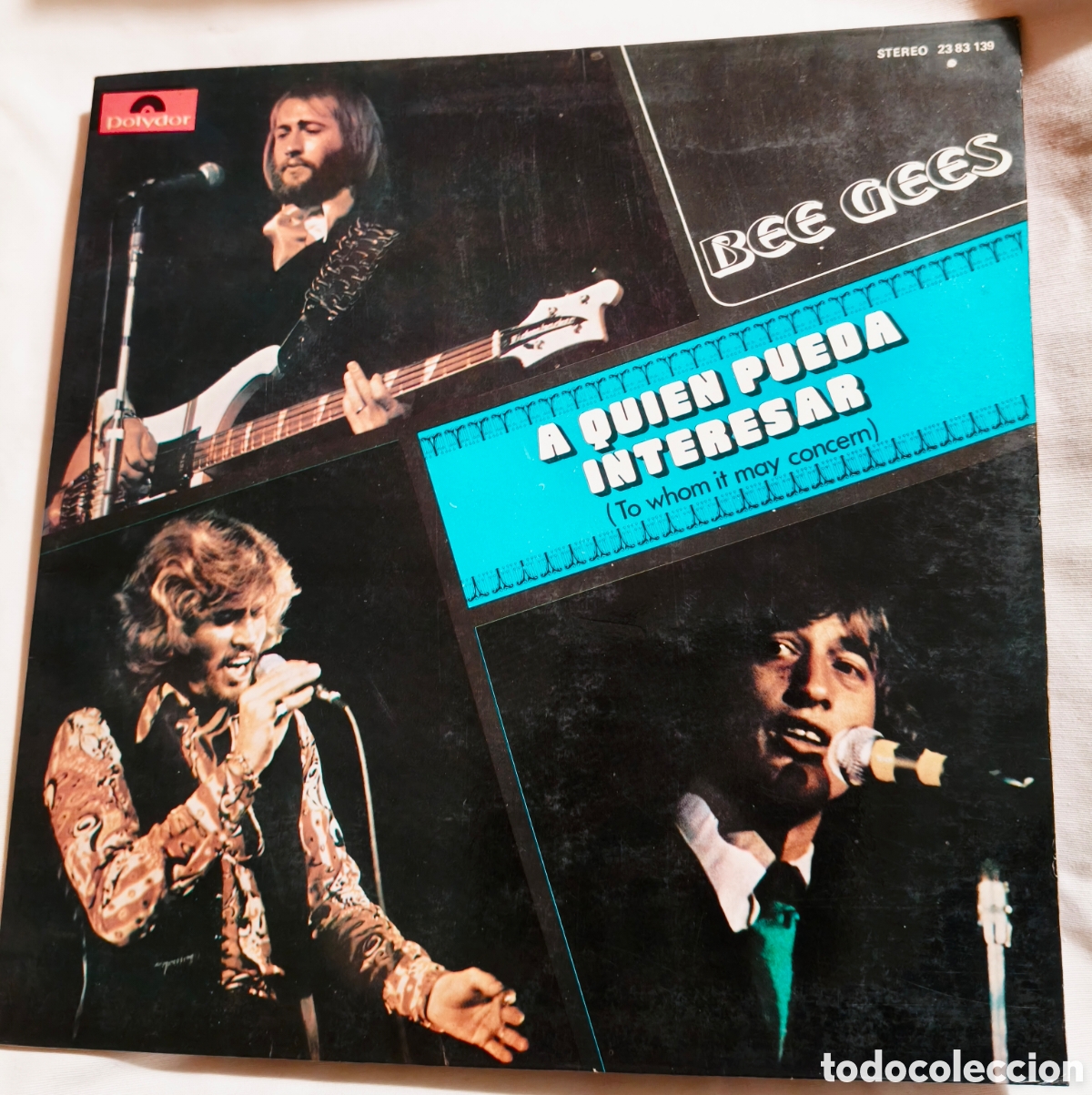 Discos de vinilo: BEE GEES - A Quien Pueda Interesar (LP 1972) Original Espa&ntilde;a &iexcl;POP-UP INTERIOR INTACTO!