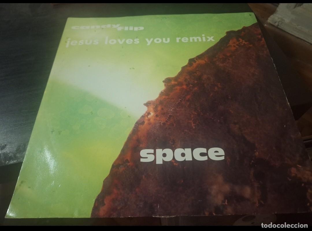 Discos de vinilo: CANDY FLIP - SPACE jesus loves you remix 12&rdquo; MAXI UK DEBUT 1990 - TECHNO BLEEP