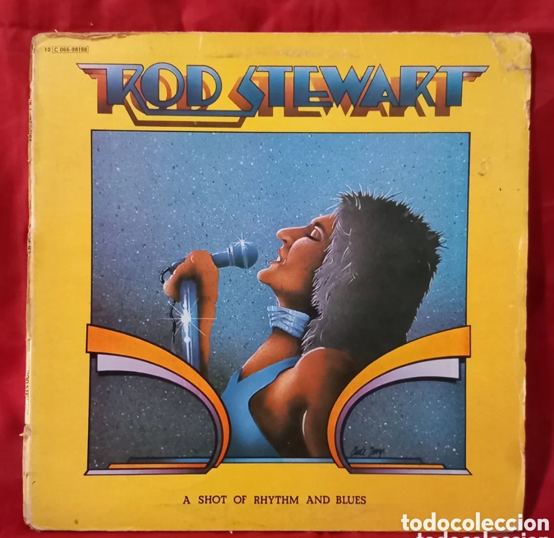 Vinyl records: LP ROD STEWART/A SHOT OF RHYTHM AND BLUES 1977 EMI SPAIN(VINILO CASI NUEVO).