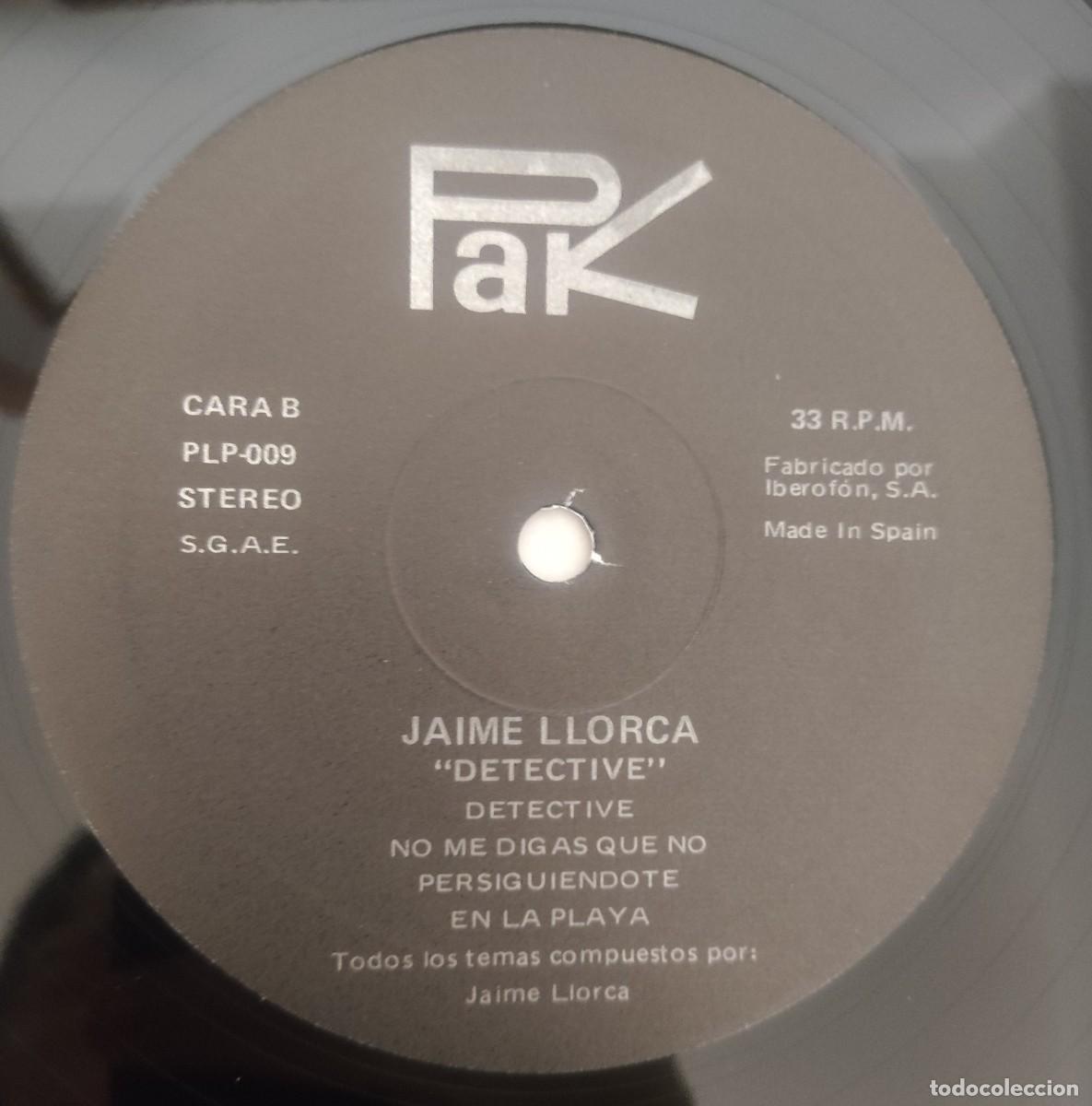 Discos de vinilo: Jaime Llorca-Detective -New Wave-1992 - Foto 4