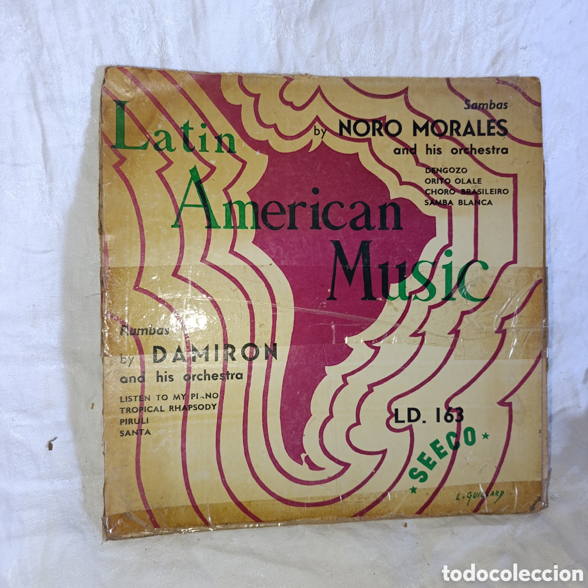 Discos de vinilo: Raro,Disco Vinilo 10&rdquo; Latin American Music - Noro Morales / Damiron (Seeco LD 163) RARE