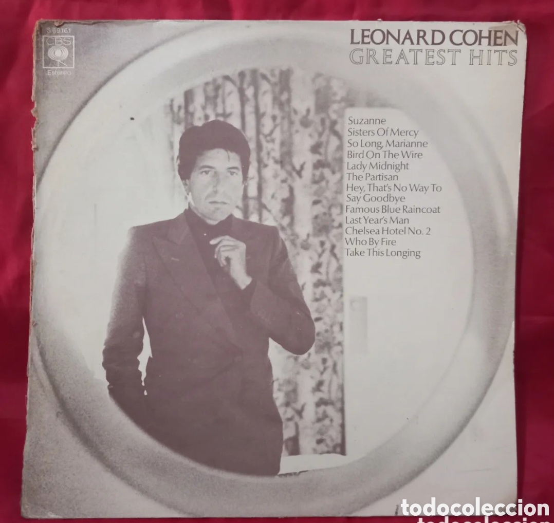 Discos de vinil: LP LEONARD COHEN GREATEST-HITS/contiene encarte (1976 CBS SPAIN)VINILO CASI NUEVO