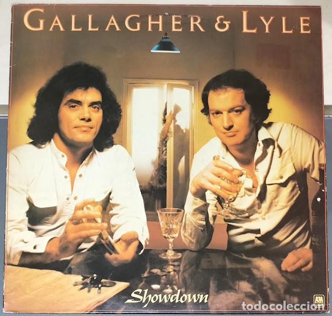 Discos de vinilo: Gallagher & Lyle - Showdown - LP A&M ref. AMLH 68461. Ed. europea 1978.