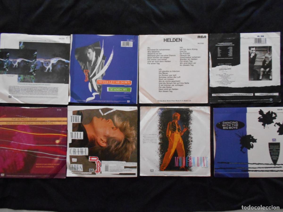 Discos de vinilo: DAVID BOWIE - LOTE DE 8 SINGLES - COMO NUEVOS - Foto 2