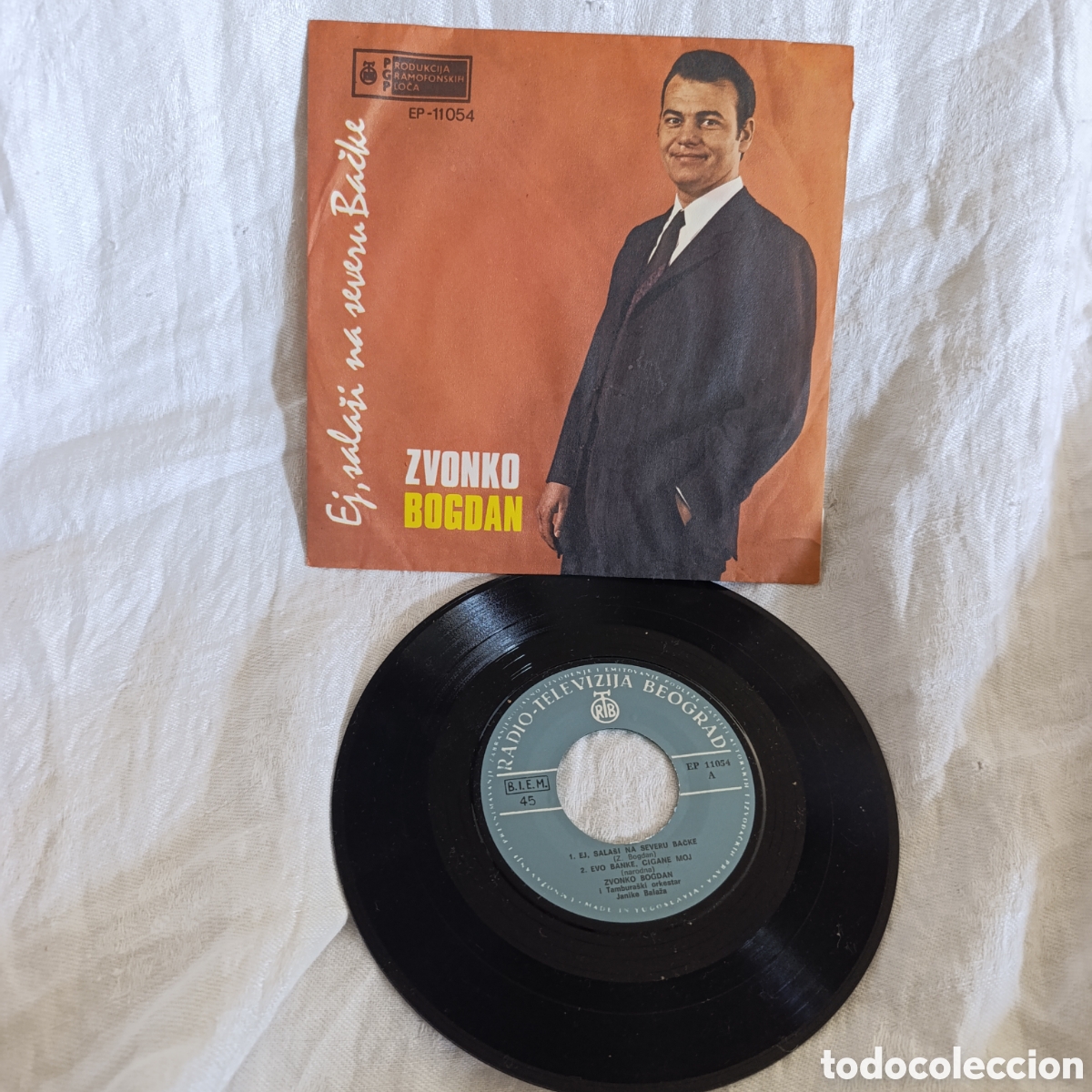 Discos de vinilo: Yugoslavia,M&uacute;sica urbana tradicional Zvonko Bogdan &ndash; Ej, Sala&scaron;i Na Severu Bačke ,EP, Vinilo, 1972