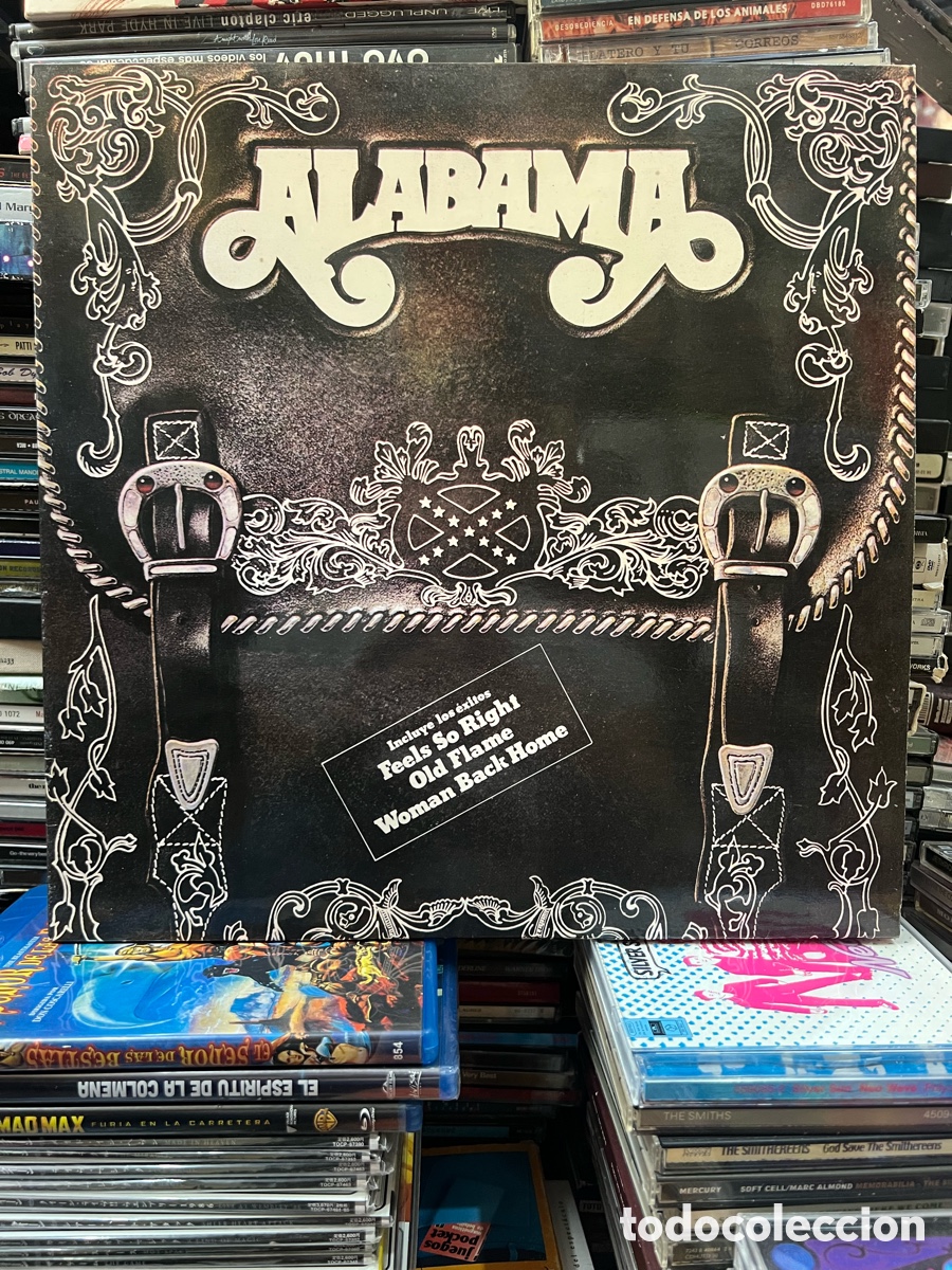 Discos de vinilo: Alabama Feel so right Old flame Woman back home