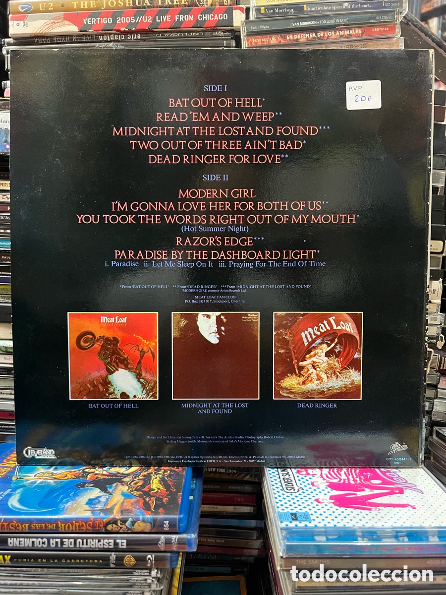 Discos de vinilo: Meat loaf Hits out of hell - Foto 2