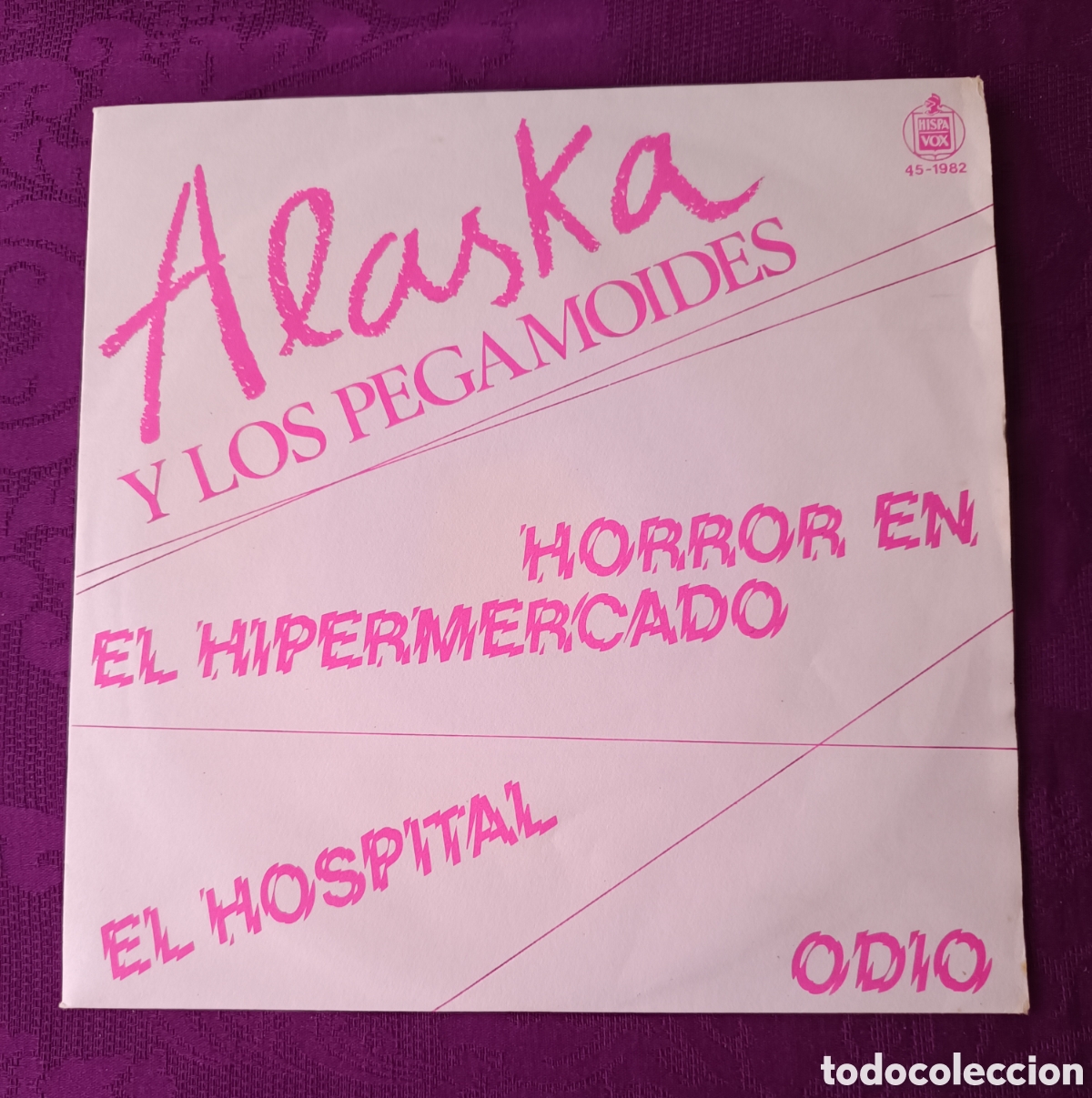 Discos de vinilo: ALASKA Y LOS PEGAMOIDES. HORROR EN EL HIPERMERCADO NM. ORIGINAL 1980