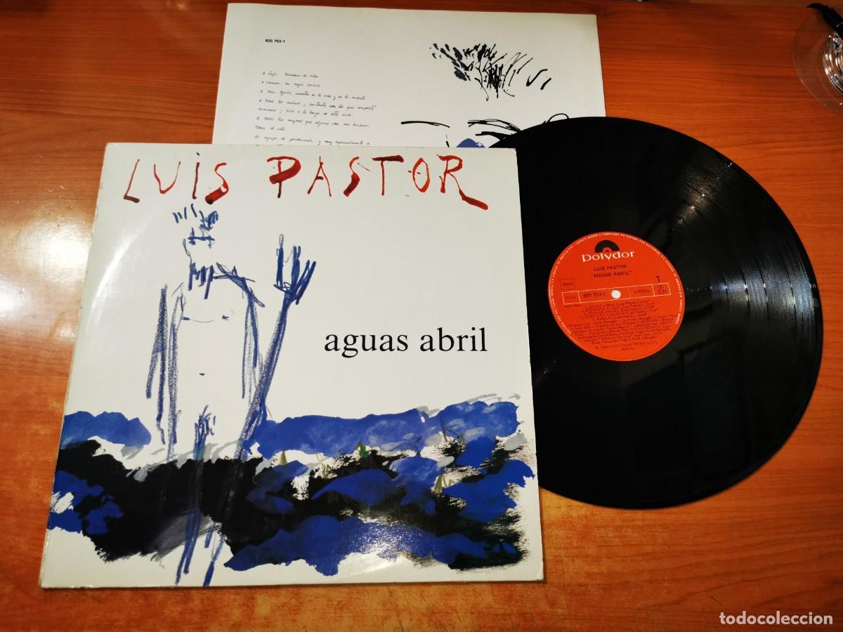Discos de vinilo: LUIS PASTOR Aguas abril LP VINILO DEL A&Ntilde;O 1988 CON ENCARTE CONTIENE 10 TEMAS
