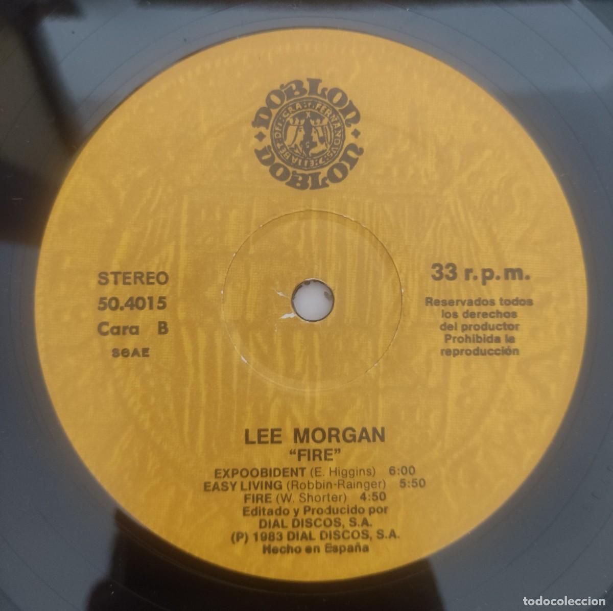 Discos de vinilo: Lee Morgan-Fire-Espa&ntilde;a -1983 - Foto 4