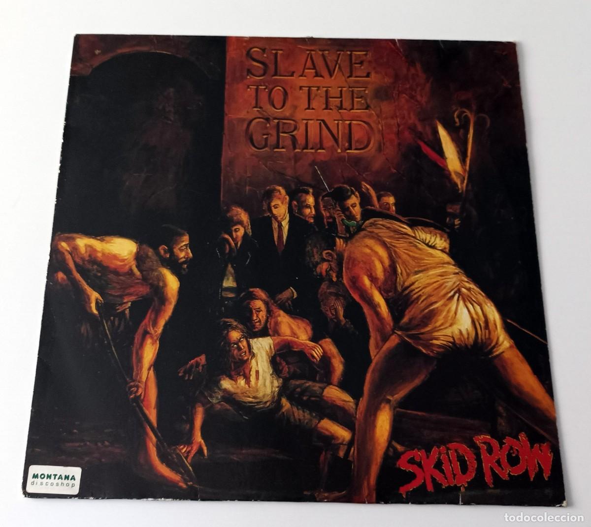 Dischi in vinile: PORTADA LP SKID ROW - SLAVE TO THE GRIND ----- SOLO PORTADA !!!