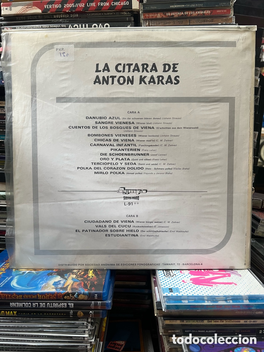 Discos de vinilo: La c&iacute;tara de Anton Karas - Foto 2