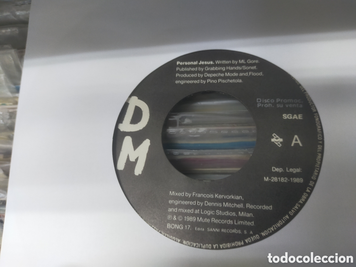 Discos de vinilo: Depeche mode single personal Jes&uacute;s solo el vinilo espa&ntilde;a 1989