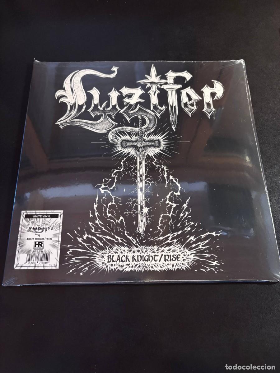 Discos de vinilo: Luzifer Black Knight / Rise Disco de vinilo splatter LP 12&rdquo; heavy metal epic