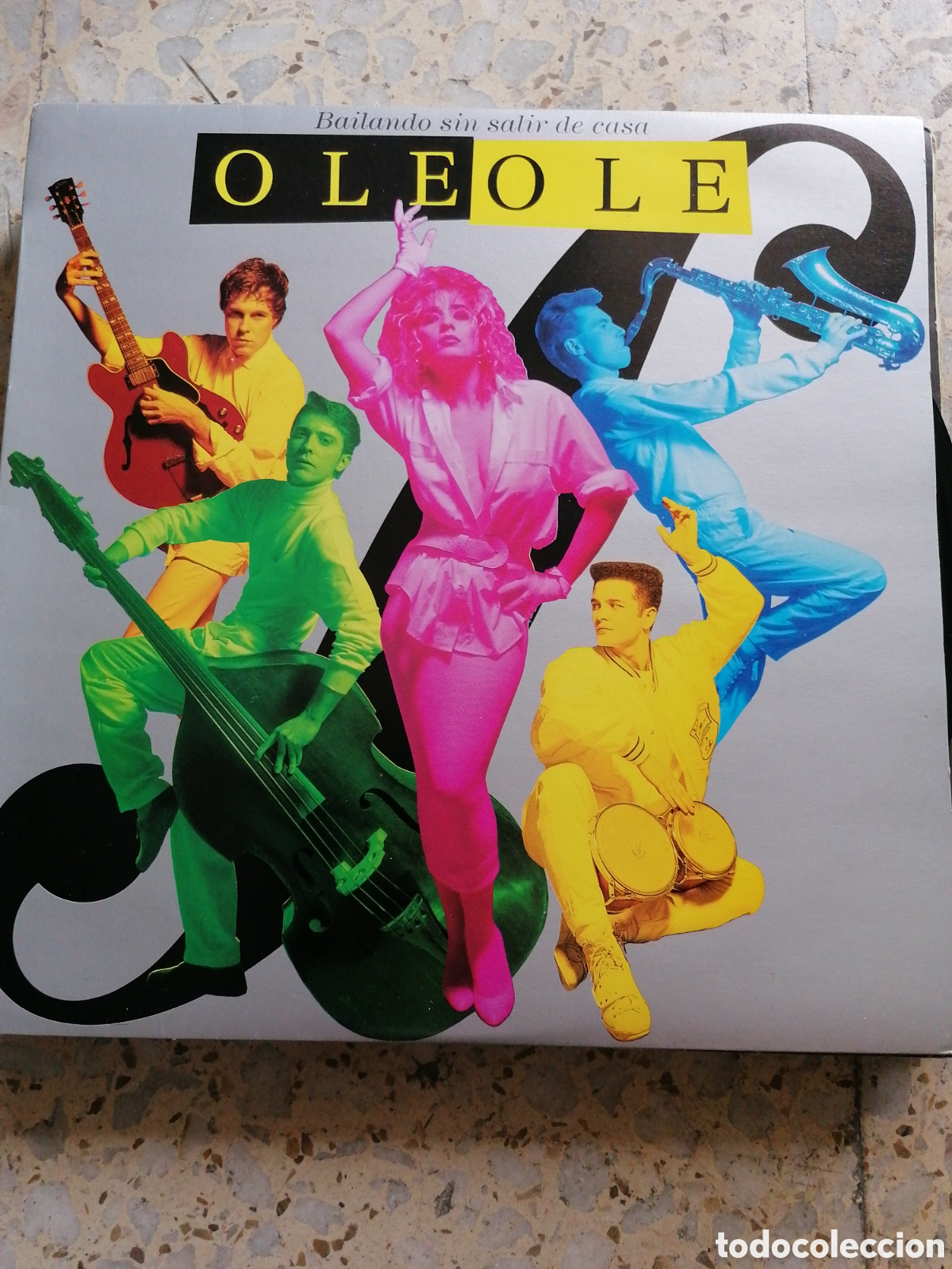 Discos de vinilo: LP OLE OLE BAILANDO SIN SALIR DE CASA 1986 INSERT EX
