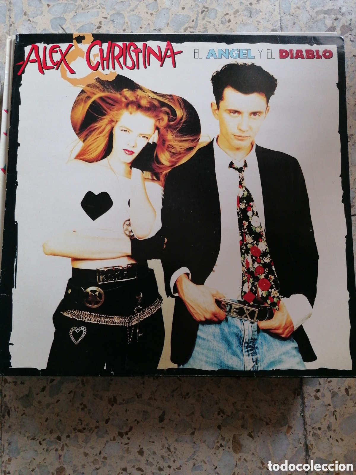 Discos de vinilo: LP ALEX & CHRISTINA EL ANGEL Y EL DIABLO 1989 INSERT