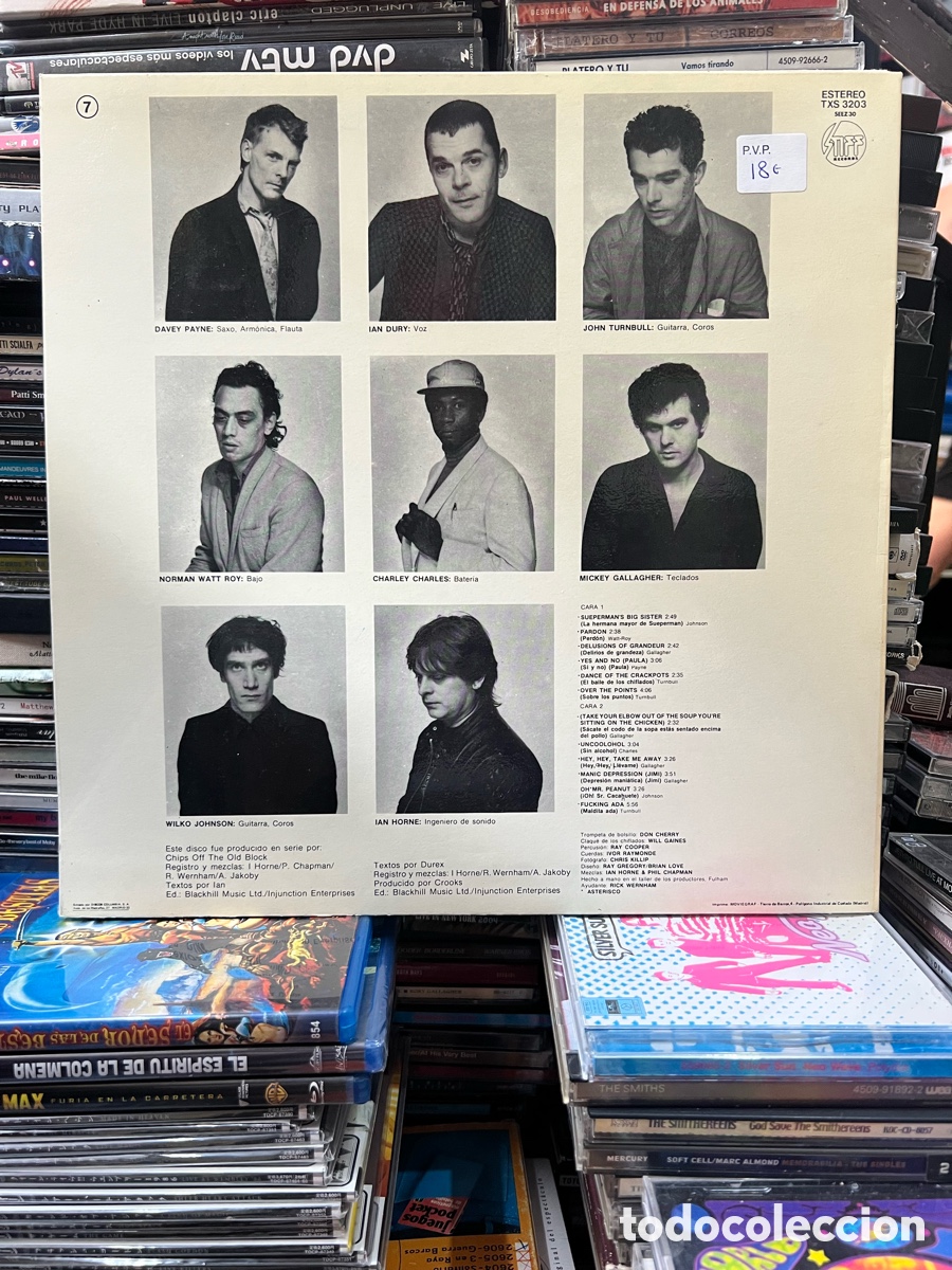 Discos de vinilo: Ian dury & the blockheads Risas - Foto 2