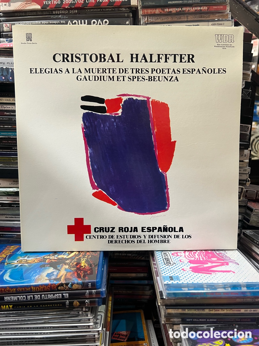 Discos de vinilo: Cristobal Halffter Elegias a la muerte de tres poetas espa&ntilde;oles gaudium et spes-beunza