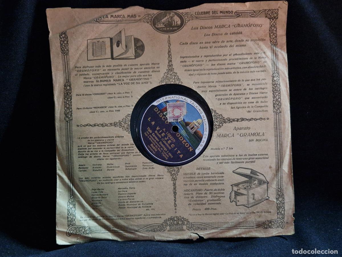 Discos de vinilo: SINGLE. LA VIEJECITA. BRINDIS CABALLERO TRIPLE. CARMEN Y DOMINGO.