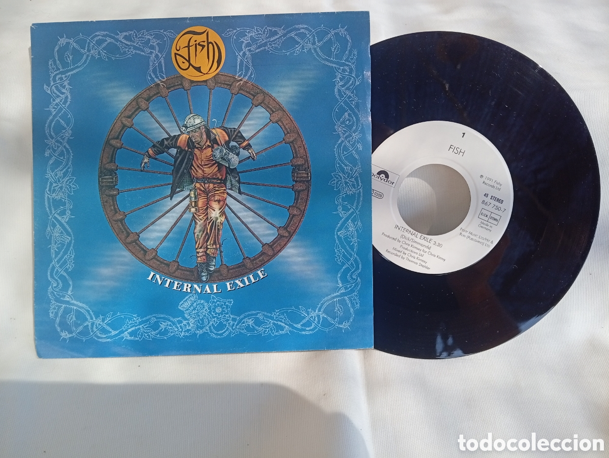 Discos de vinilo: FISH * INTERNAL EXILE (POLYDOR 867 750-7) - Foto 1