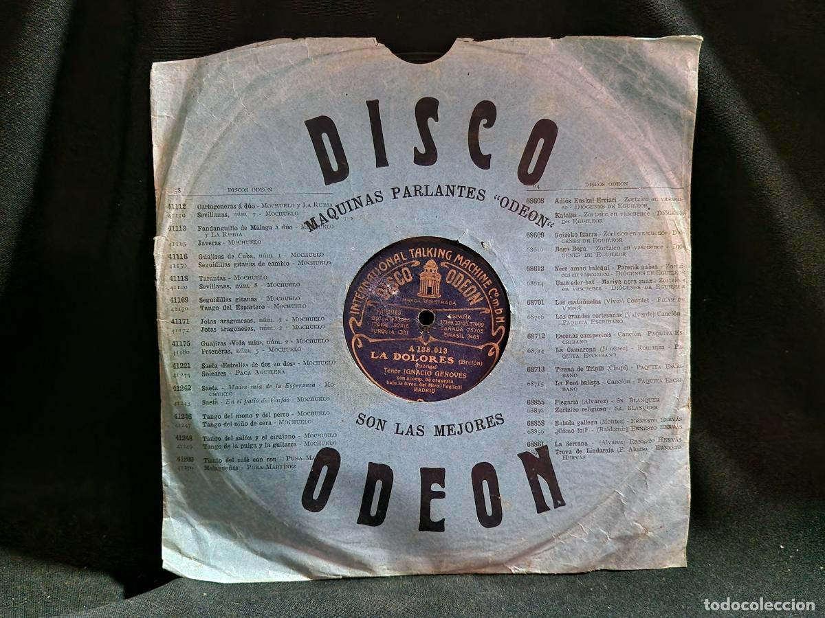 Discos de vinilo: SINGLE. LA DOLORES. IGNACOO GENOVES.
