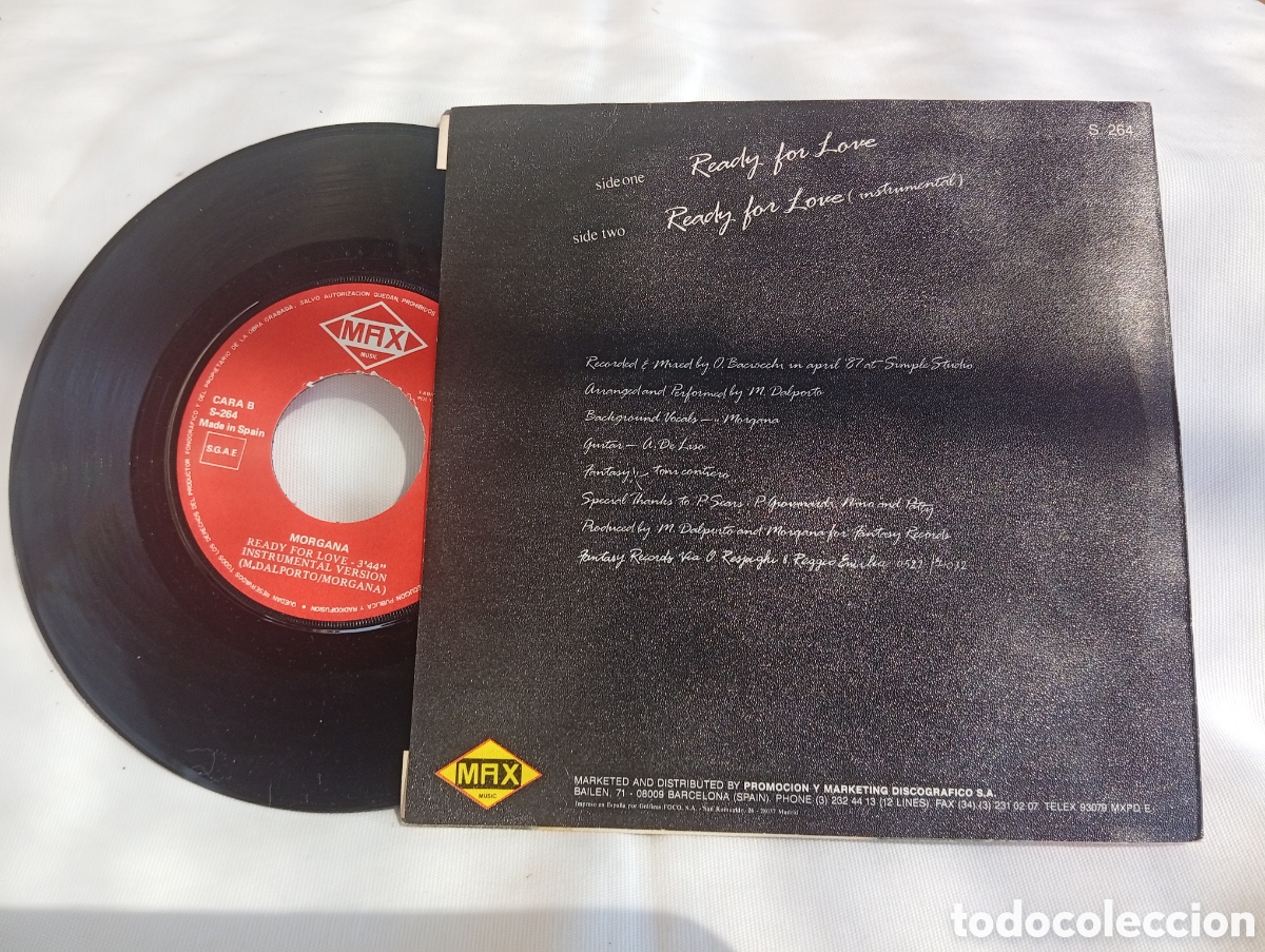 Discos de vinilo: MORGANA * READY FOR LOVE (MAX S-264) - Foto 2