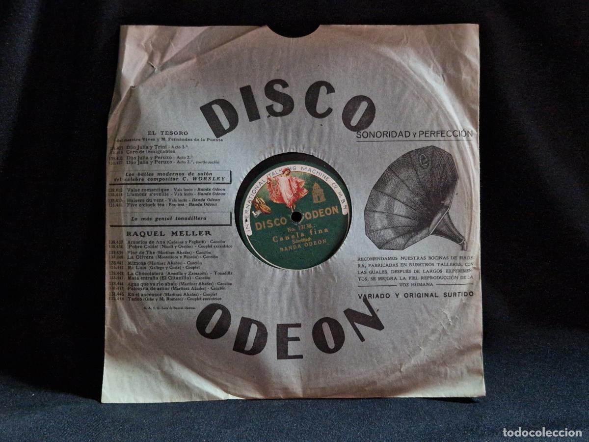 Discos de vinilo: SINGLE. CANELA FINA. SCGUTTISCH. BANDA ODEON.