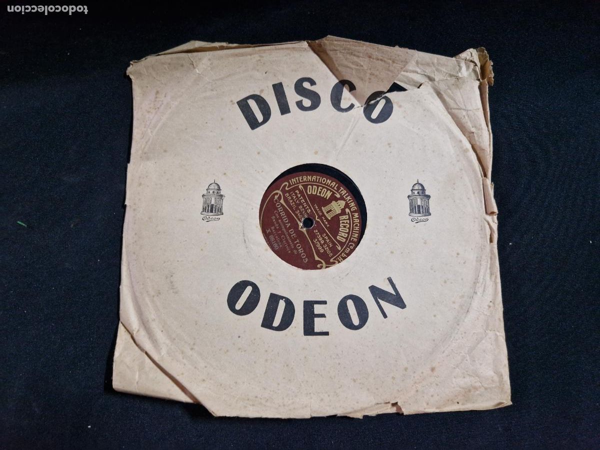 Discos de vinilo: SINGLE. CORRIDA DE TOROS. ACOMPA&Ntilde;AMIENTO DE BANDA Y CLARINES BARCELONA.