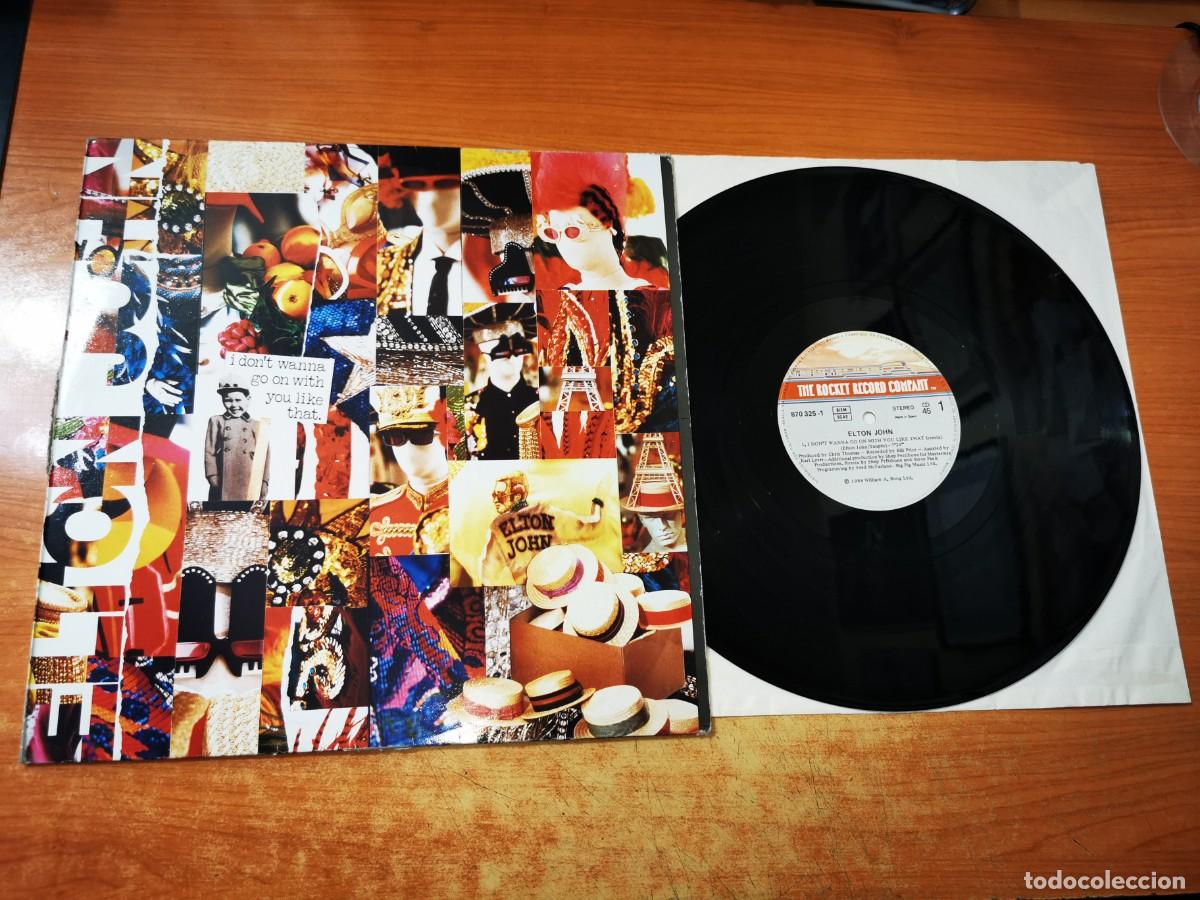 Discos de vinilo: ELTON JOHN I don't wanna go on with you like that 12&rdquo; MAXI SINGLE VINILO A&Ntilde;O 1988 CONTIENE 3 TEMAS