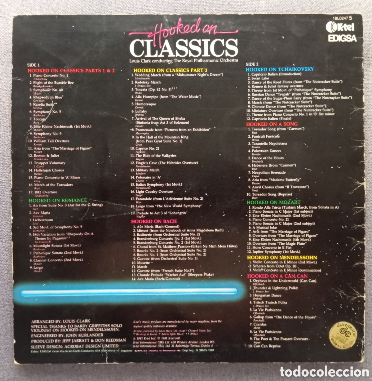 Discos de vinilo: VINILO HOOKED ON CLASSICS - LOUIS CLARK - Foto 2