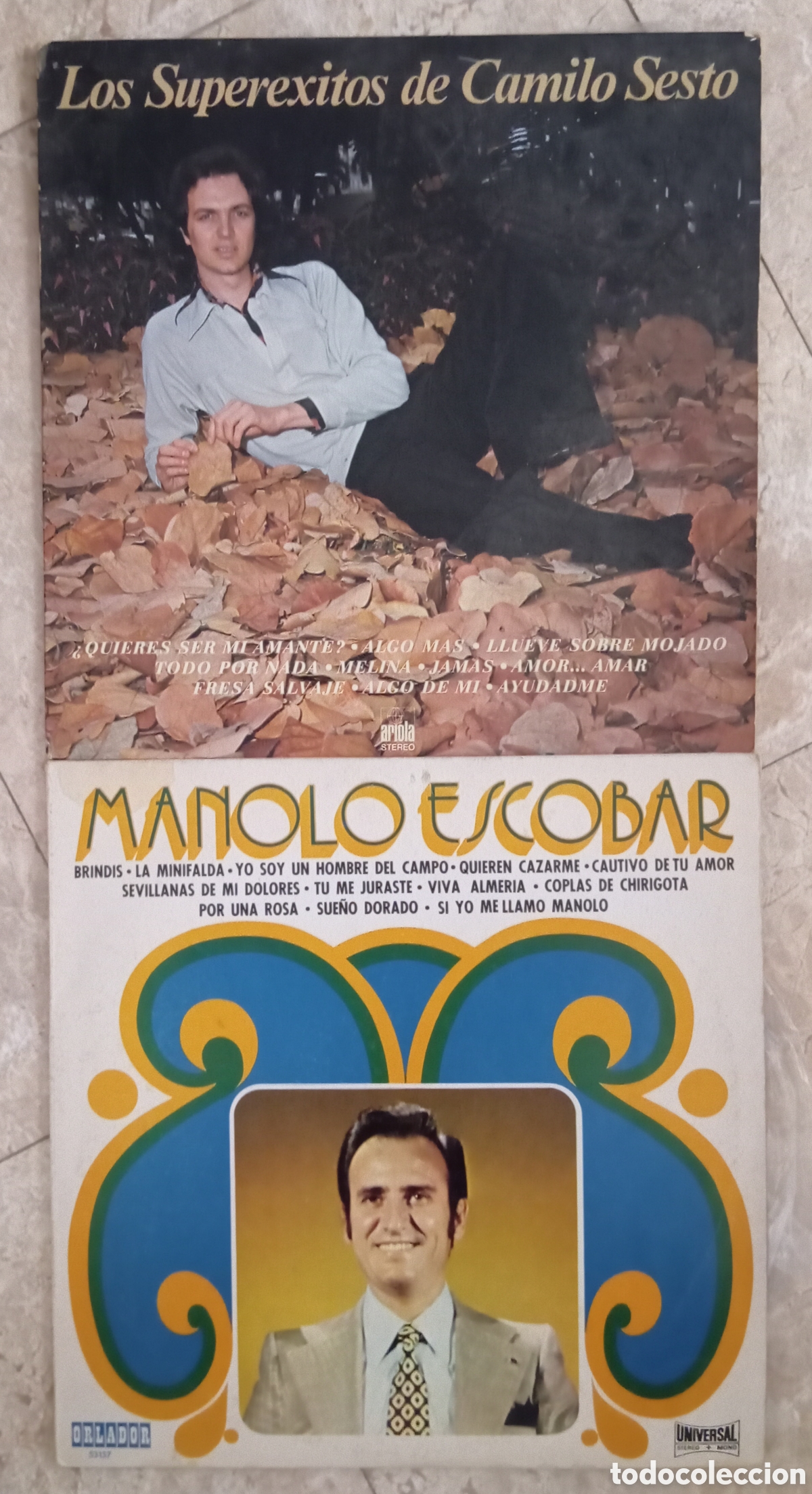 Discos de vinilo: VINILOS MANOLO ESCOBAR Y CAMILO SEXTO