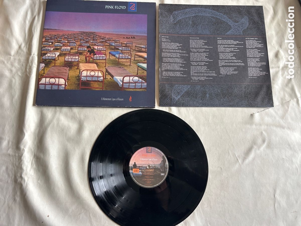 Discos de vinilo: Disco de vinilo LP Pink Floyd. A momentary lapse of reason