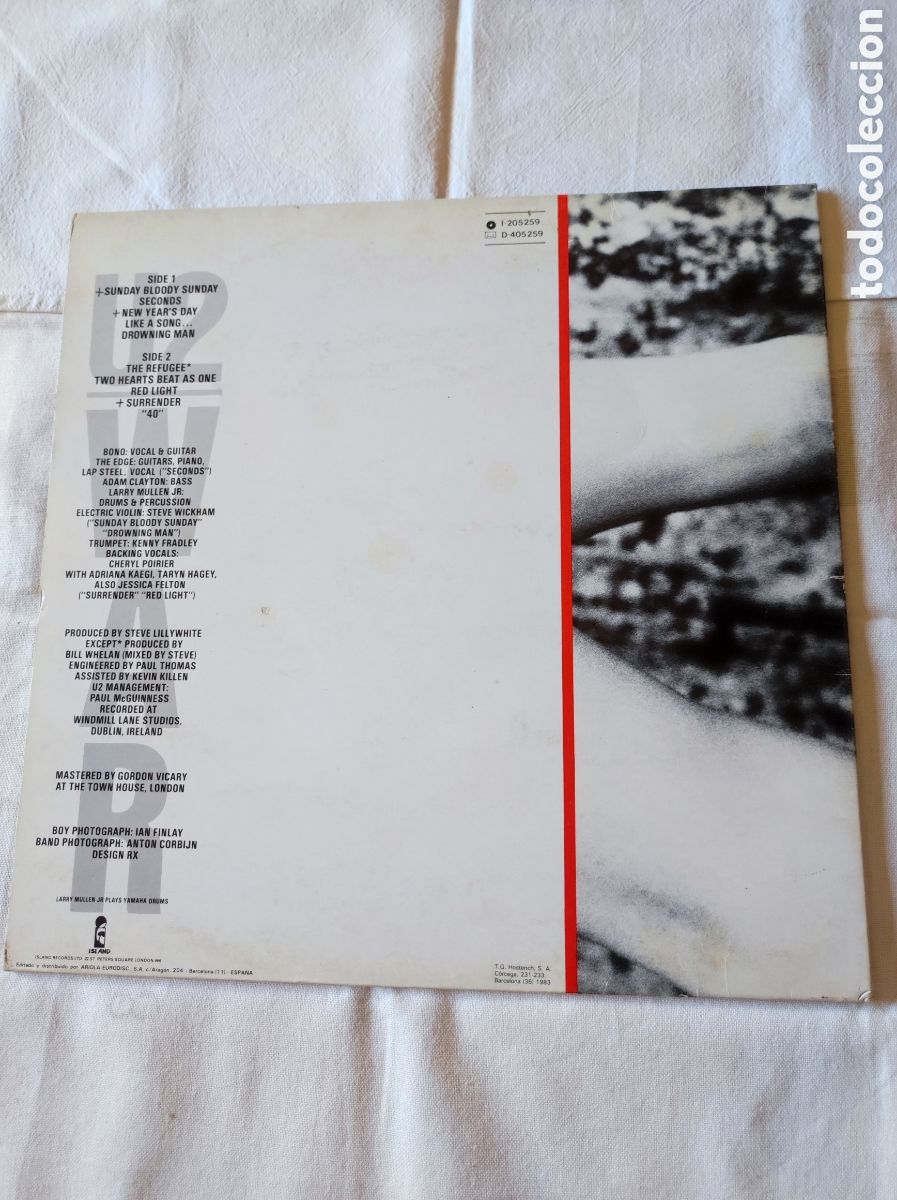 Discos de vinilo: U2 - WAR (ORIGINAL 1983) - Foto 2