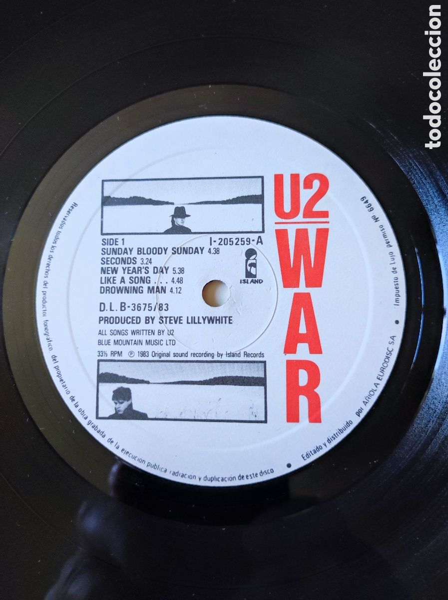 Discos de vinilo: U2 - WAR (ORIGINAL 1983) - Foto 5