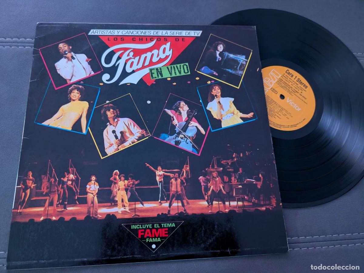 Discos de vinilo: FAME - LOS CHICOS DE LA SERIE DE TV ..EN VIVO ..LP DE 1983 - RCA - 10 TEMAS Y UN MEDLEY