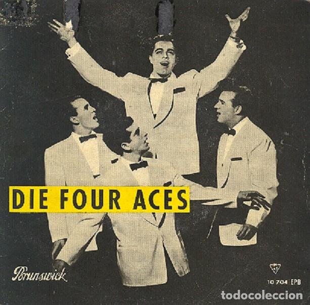 Discos de vinilo: The Four Aces &ndash; Three coins in the fountain; To love again + 2 &ndash; BRUNSWICK 10704 &ndash; 1960