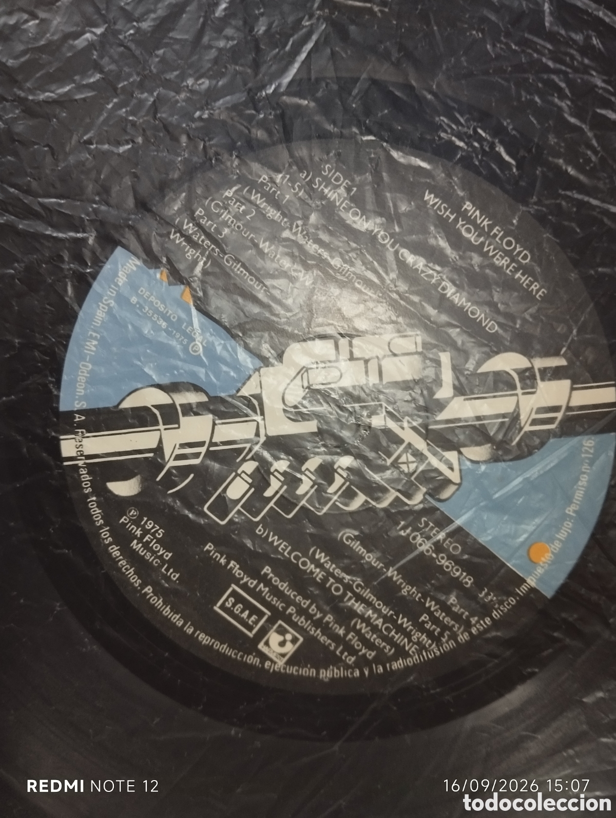 Discos de vinilo: PINK FLOYD, WISH YOU WERE HERE - Foto 4
