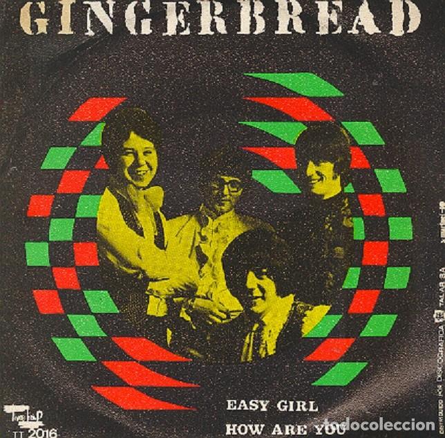 Discos de vinilo: Gingerbread &ndash; Easy girl; How are you &ndash; THREE LIONS 2016 &ndash; 1970