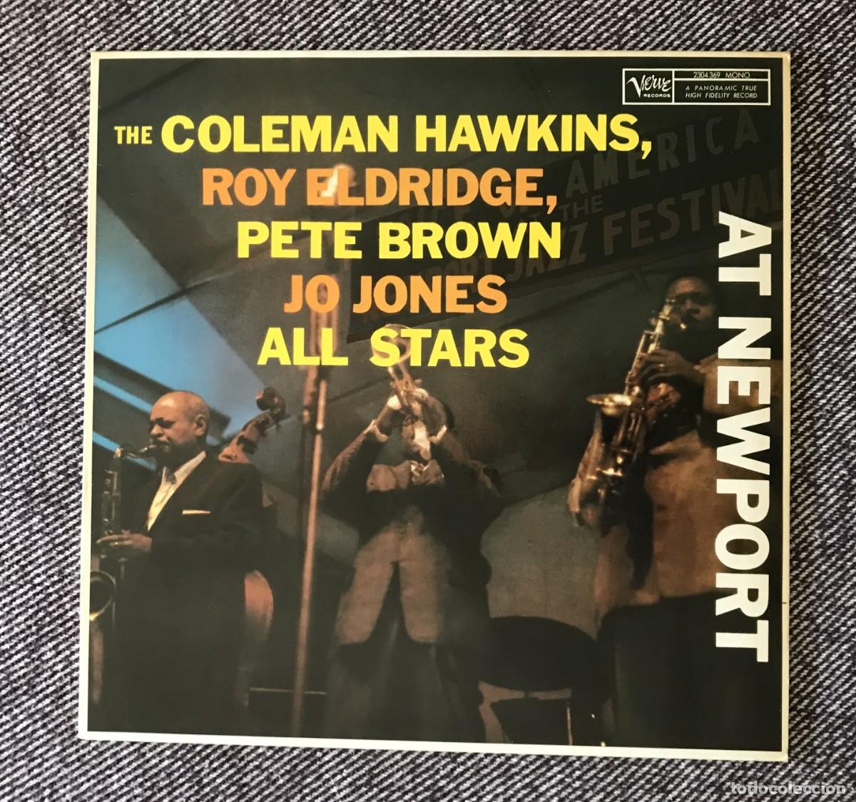 Discos de vinilo: Coleman Hawkins, Roy Eldridge, Pete Brown, Jo Jones All Stars At Newport - LP - Verve Records