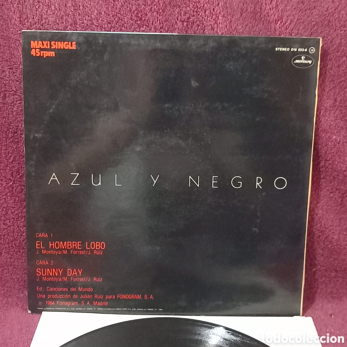 Discos de vinilo: MAXI EL HOMBRE LOBO 1984 MERCURY - Foto 5
