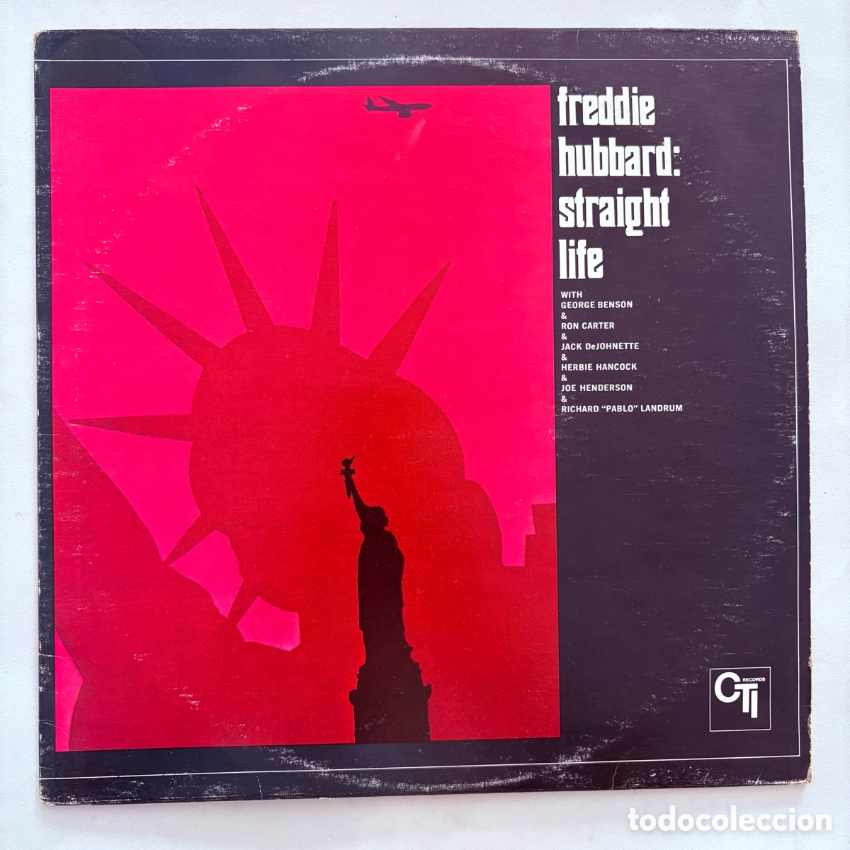 Discos de vinilo: lp Freddie Hubbard &lrm;&ndash; Straight Life edicion USA de 1970