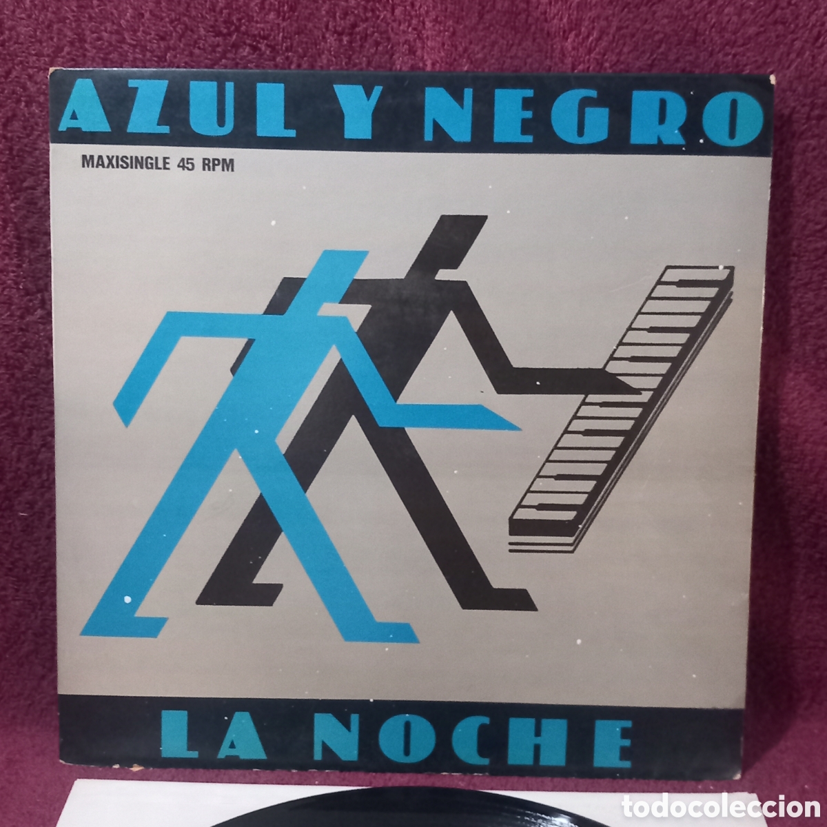 Discos de vinilo: MAXI SINGLE AZUL Y NEGRO LA NOCHE(THE NIGHT- 1982 MERCURY)