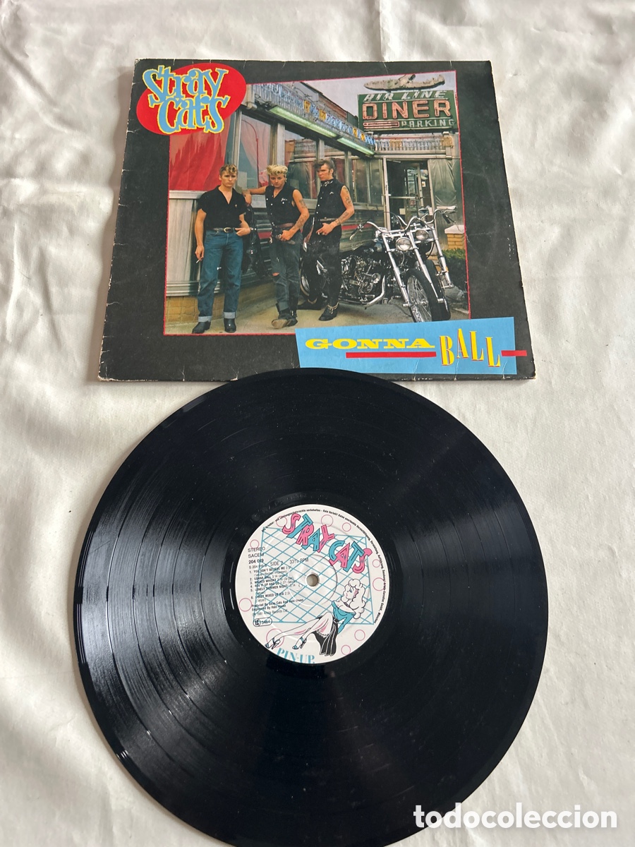 Discos de vinilo: Disco de vinilo LP Stray Cats. Gonna Ball. 1981