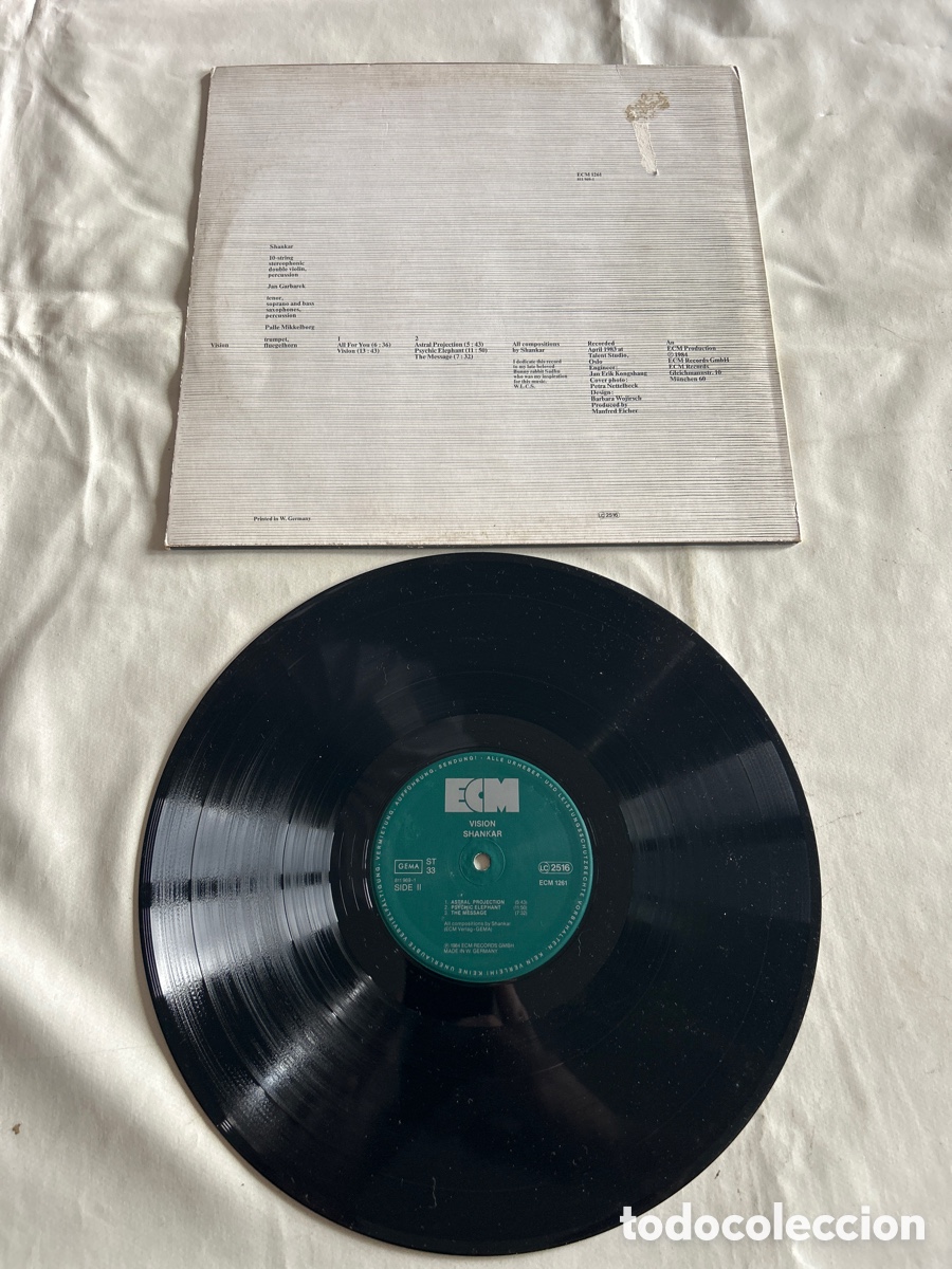 Discos de vinilo: Disco de vinilo Vision Shankar.1984 - Foto 2