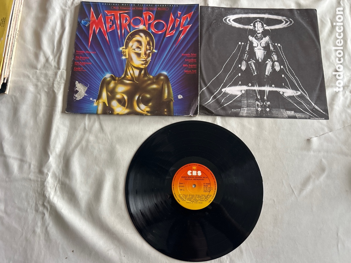 Discos de vinilo: Disco vinilo LP Banda sonora Metropolis.1984