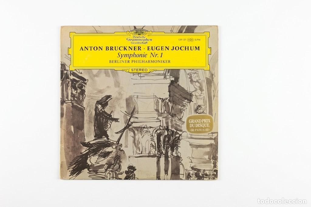 Discos de vinilo: BRUCKNER SINFONIA N&ordm; 1 - EUGEN JOCHUM FILARMONICA BERLIN - VINILO LP DGG 139131 GERMANY 1966
