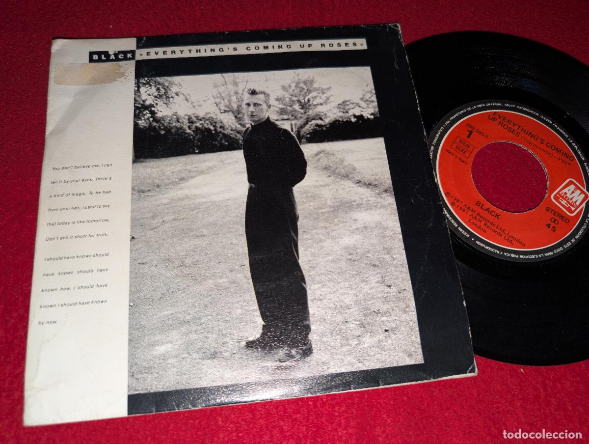 Discos de vinilo: BLACK Everything's coming up roses/Ravel in the rain 7'' SINGLE 1988 A&M ESPA&Ntilde;A SPAIN