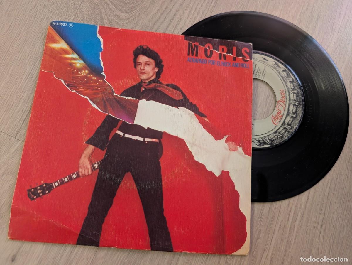 Discos de vinilo: MORIS - ATRAPADO POR EL ROCK AND ROLL .. SINGLE DE 1980 ..VERSION ORIGINAL - BUEN ESTADO