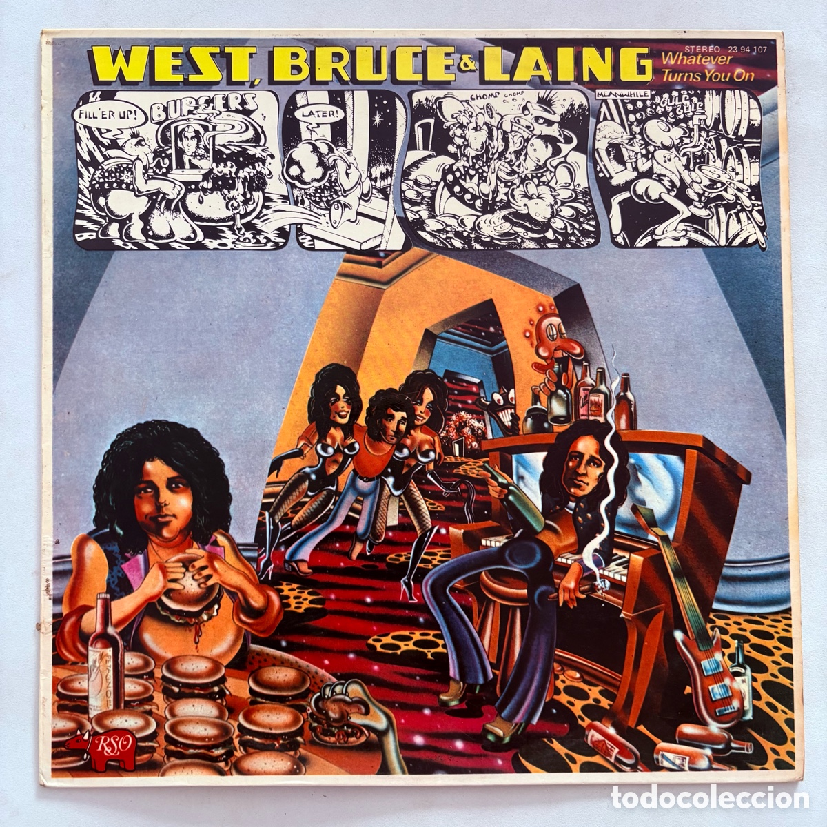 Discos de vinilo: lp West, Bruce & Laing &ndash; Whatever Turns You On edicion espa&ntilde;ola de 1973